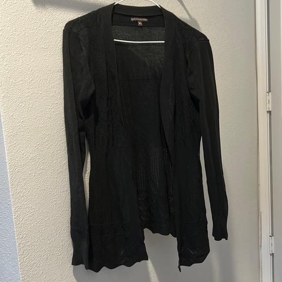 Elite Collection Sweaters - Black Cardigan